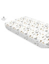 BN-6426972022019,Miminu - Cearceaf cu elastic, Din bumbac certificat Oeko Tex Standard 100, Pentru pat 160x80 cm, Forest Friends