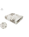 BN-6426972022057,Miminu - Cearceaf cu elastic, Din bumbac certificat Oeko Tex Standard 100, Pentru pat 160x80 cm, Design, Calm F