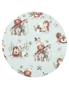 BN-6426972022132,MimiNu - Prosop mare cu gluga, Dimensiune 100x100 cm, Din bumbac si thermo fleece, Materiale certificate Oeko T 2