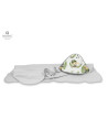 BN-6426972022170,MimiNu - Prosop mare cu gluga, Dimensiune 100x100 cm, Din bumbac si thermo fleece, Materiale certificate Oeko T