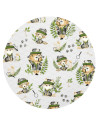 BN-6426972022170,MimiNu - Prosop mare cu gluga, Dimensiune 100x100 cm, Din bumbac si thermo fleece, Materiale certificate Oeko T