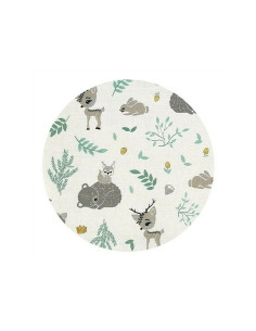 BN-6426972022323,MimiNu - Halat de baie cu urechi 2 - 5 ani, Moale, Cu buzunare, Cu cordon, Din bumbac si thermo fleece, Materia 2