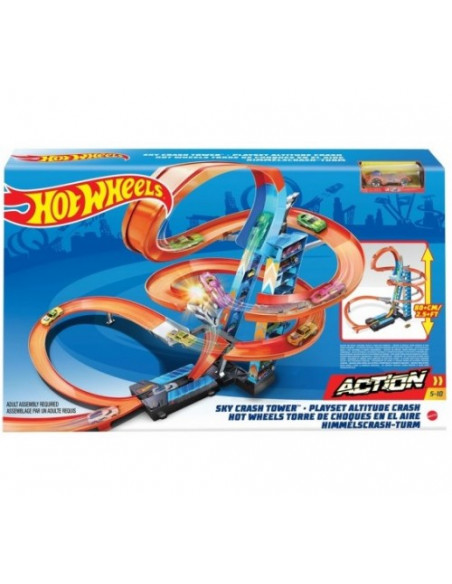 Set de Joaca Hot Wheels - Sky Crash Tower Car (Coliziuni in