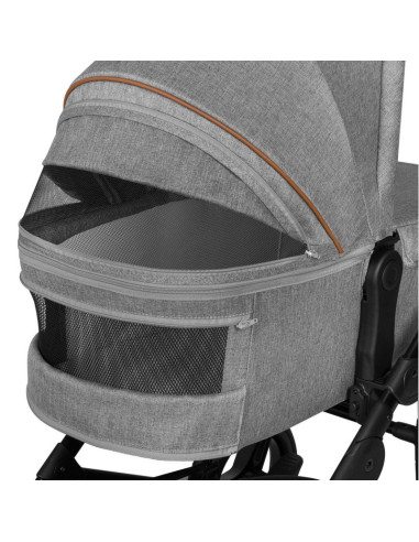 BN-LO-MARI_TOUR_3IN1_GREY_STONE,Lionelo - Carucior 3 in 1 Mari Tour, Transformabil, Cu landou cu salteluta moale, Reversibil, Ma