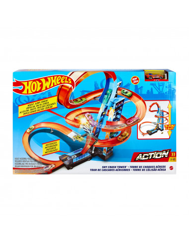 Set de Joaca Hot Wheels - Sky Crash Tower Car (Coliziuni in