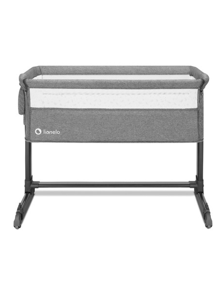 BN-LO-THEO_GREY_STONE_NATURAL,Lionelo - Patut co-sleeper Theo 2 in 1, Cu setare unghiulara, Reglabil in 5 pozitii pe inaltime, C