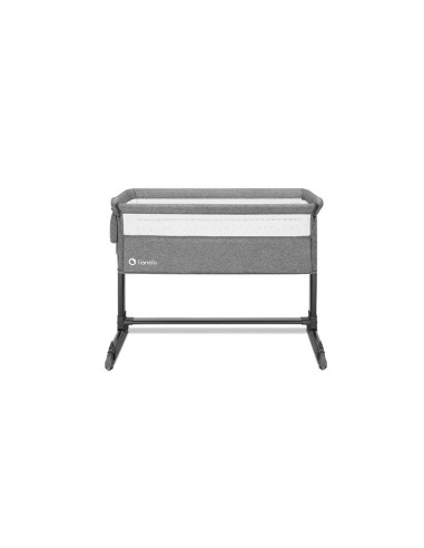 BN-LO-THEO_GREY_STONE_NATURAL,Lionelo - Patut co-sleeper Theo 2 in 1, Cu setare unghiulara, Reglabil in 5 pozitii pe inaltime, C