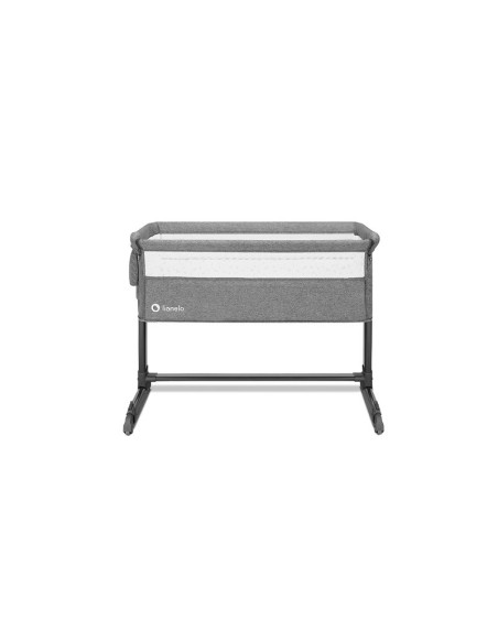 BN-LO-THEO_GREY_STONE_NATURAL,Lionelo - Patut co-sleeper Theo 2 in 1, Cu setare unghiulara, Reglabil in 5 pozitii pe inaltime, C
