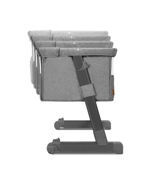 BN-LO-THEO_GREY_STONE_NATURAL,Lionelo - Patut co-sleeper Theo 2 in 1, Cu setare unghiulara, Reglabil in 5 pozitii pe inaltime, C