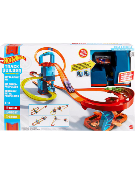 Set de joaca Hot Wheels Ultra Boost Kit Motorized (Pista de
