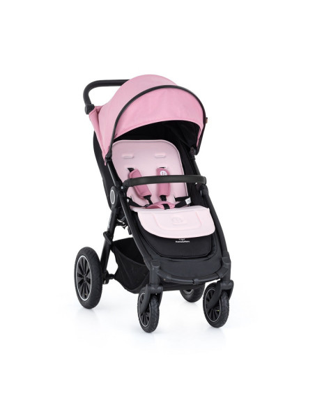 BN-503902,Petite&Mars - Salteluta pentru carucior din spuma cu memorie, Universala, Din bumbac 80 x 33 cm, Gri