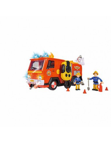Masina de pompieri Simba Fireman Sam Mega Deluxe Jupiter cu 2 Masina de pompieri Simba Fireman Sam Mega Deluxe Jupiter cu 2