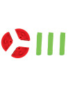 BN-858516,Petite&Mars - Masa de joaca pentru copii, Ted, Pentru apa si nisip, 8 jucarii, 45 x 49 x 45 cm, Rosu/Verde
