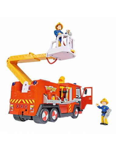 Masina de pompieri Simba Fireman Sam Mega Deluxe Jupiter cu 2 Masina de pompieri Simba Fireman Sam Mega Deluxe Jupiter cu 2