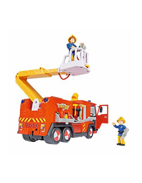Masina de pompieri Simba Fireman Sam Mega Deluxe Jupiter cu 2 Masina de pompieri Simba Fireman Sam Mega Deluxe Jupiter cu 2