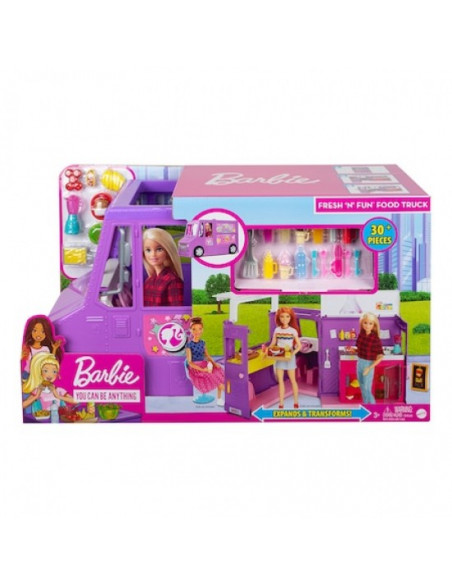 Set Mattel de Joaca Rulota cu Mancare Barbie,GMW07