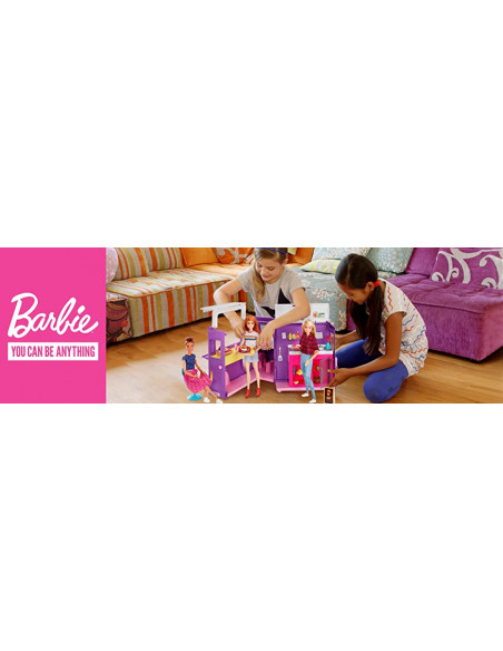 Set Mattel de Joaca Rulota cu Mancare Barbie,GMW07