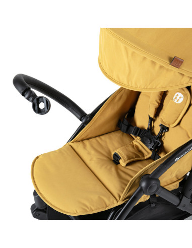 BN-460844,Petite&Mars - Carucior sport Up, Ultracompact si usor, 6 luni+, 5.8 kg, Bara detasabila, Sustine pana la 22 kg, Galben