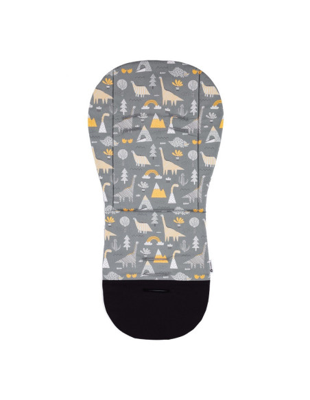 BN-503783,Petite&Mars - Husa pentru carucior din spuma cu memorie elastica, Editie limitata, Cu dinozauri, Utilizare fata-verso,