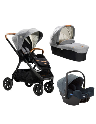 BB-C1817CALAG000trio,Joie - Carucior pentru copii multifunctional 3 in 1 Finiti Signature Carbon/Lagoon (Carucior Finiti Carbon 