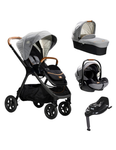 BB-D2104AABLK000BO,Joie - Carucior pentru copii multifunctional 3 in 1 Finiti Signature Carbon + Baza Isofix Encore (Carucior Fi