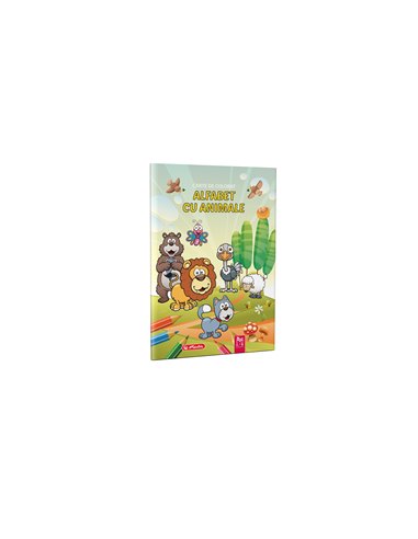 9493160,Carte de colorat Herlitz A4, 16 pagini, Alfabet cu animale