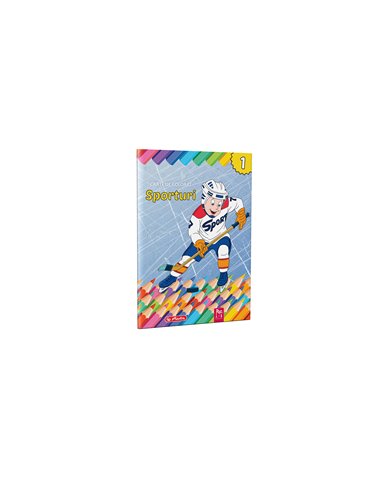 9493240,Carte de colorat Herlitz A4, 16 pagini, Sporturi