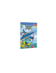 9493190,Carte de colorat Herlitz A4, 16 pagini, Avioane buclucase