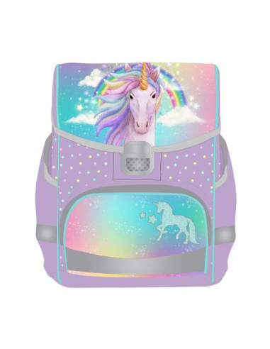 9493300,Ghiozdan herlitz fit, neechipat, dimensiune 35 x 26 x 17 cm, model rainbow