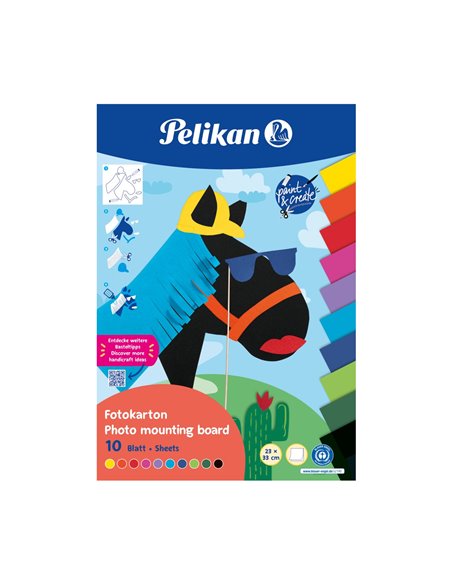 101639,Carton color Herlitz pentru activitati creative, 23x33 cm, 10 file culori asortate