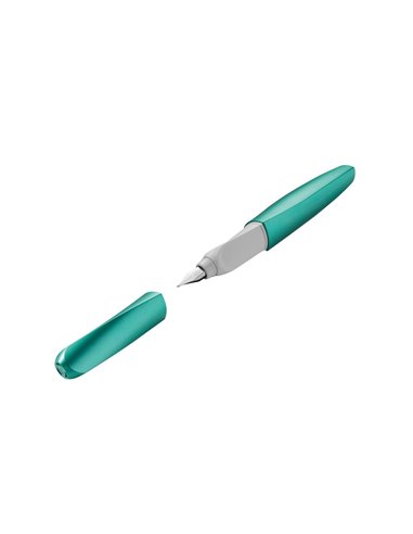 820172,Stilou Herlitz twist cold alaska, penita m, 2 rezerve albastre, blister