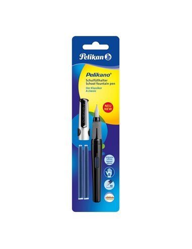 971291/NEGRU,Stilou Pelikan, penita M, dreptaci, Negru