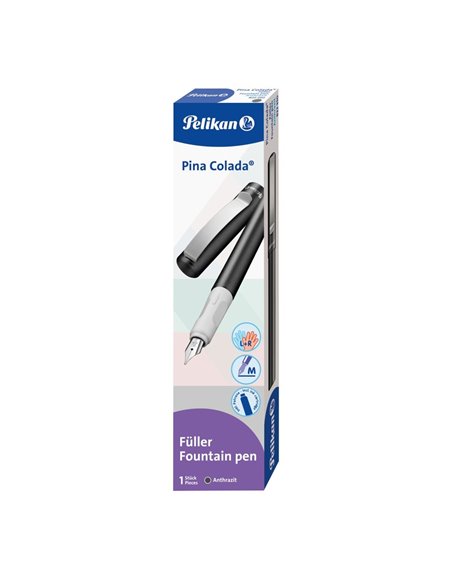 822350,Stilou Pelikan Pina Colada, culoare gri metalizat, penita M