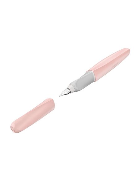 822213,Stilou Pelikan Twist din material reciclat, penita M, Roz deschis