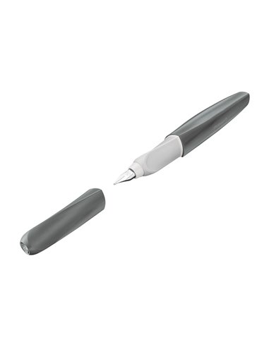 822220,Stilou Pelikan Twist din material reciclat, penita M, Gri deschis 822220,Stilou Pelikan Twist din material reciclat, penita M, Gri deschis