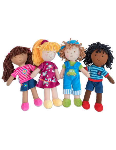 Vin760322,Papusi din panza personalizate, 4 personaje