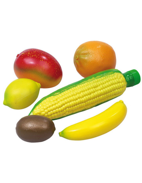 Vin84029,Set 5 shakere de fructe si guiro de porumb