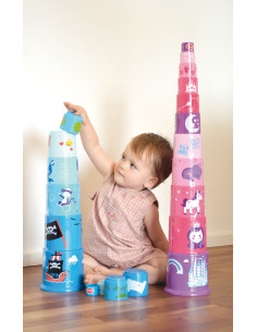 Gowi453-37,Piramida Pirat - set 11 bucati 2