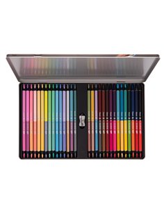 CC430,Creioane colorate Daco, 30 culori/cutie metalica bicolore 2