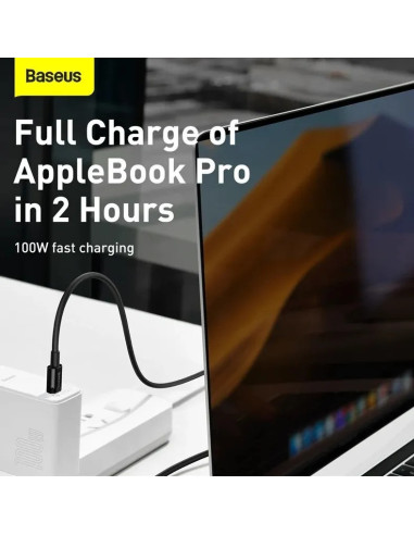 CATYS-C02,CABLU alimentare si date Baseus Superior, Fast Charging Data Cable pt. smartphone, USB Type-C la USB Type-C 100W, 2m, 