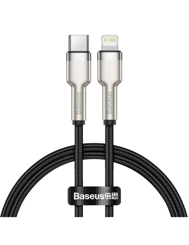 CATLJK-01,CABLU alimentare si date Baseus Cafule Metal, Fast Charging Data Cable pt. smartphone, USB Type-C la Lightning Iphone 