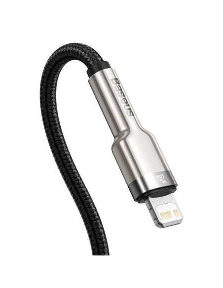 CATLJK-01,CABLU alimentare si date Baseus Cafule Metal, Fast Charging Data Cable pt. smartphone, USB Type-C la Lightning Iphone 