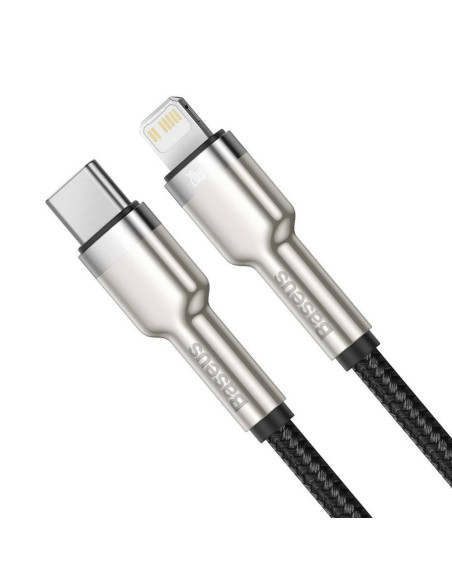 CATLJK-01,CABLU alimentare si date Baseus Cafule Metal, Fast Charging Data Cable pt. smartphone, USB Type-C la Lightning Iphone 