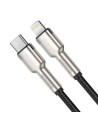 CATLJK-01,CABLU alimentare si date Baseus Cafule Metal, Fast Charging Data Cable pt. smartphone, USB Type-C la Lightning Iphone 
