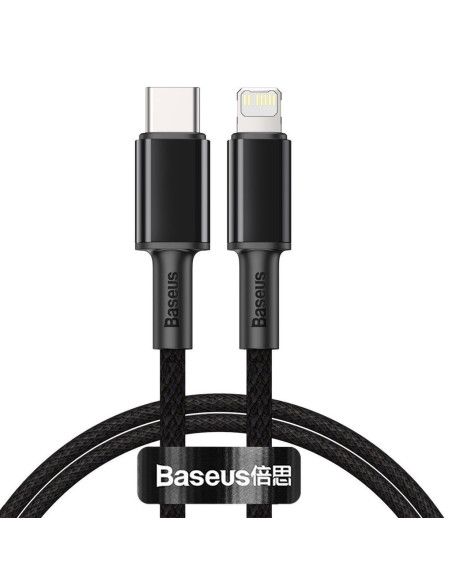 CATLGD-01,CABLU alimentare si date Baseus High Density Braided, Fast Charging Data Cable pt. smartphone, USB Type-C la Lightning