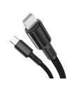 CATLGD-01,CABLU alimentare si date Baseus High Density Braided, Fast Charging Data Cable pt. smartphone, USB Type-C la Lightning