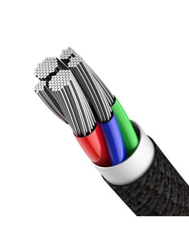 CATLGD-01,CABLU alimentare si date Baseus High Density Braided, Fast Charging Data Cable pt. smartphone, USB Type-C la Lightning