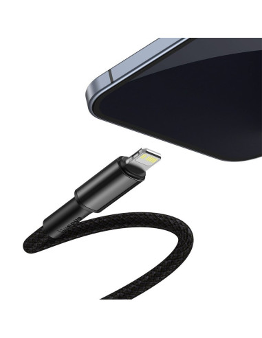 CATLGD-01,CABLU alimentare si date Baseus High Density Braided, Fast Charging Data Cable pt. smartphone, USB Type-C la Lightning
