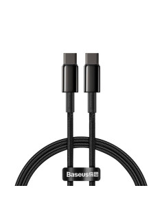 CATWJ-A01,CABLU alimentare si date Baseus Tungsten Gold, Fast Charging Data Cable pt. smartphone, USB Type-C la USB Type-C 100W,