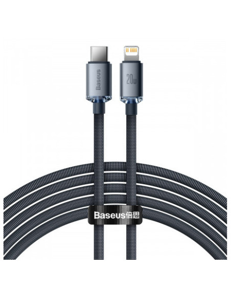 CAJY000301,CABLU alimentare si date Baseus Crystal Shine, Fast Charging Data Cable pt. smartphone, Type-C la Lightning Iphone 20
